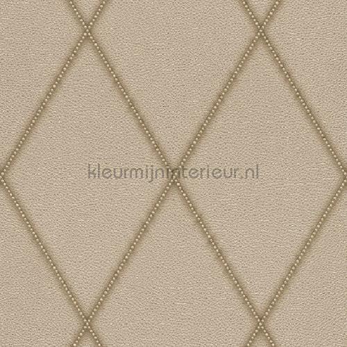 Leer met gestikte ruiten wallcovering 576535 sale wallcovering Rasch