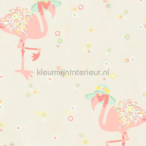 Zomerse flamingo wallcovering 362911 teenager AS Creation