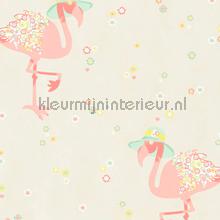 Zomerse flamingo wallcovering AS Creation sale wallcovering 