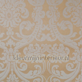 Barokstyle velours beige behang Rodeka behang 