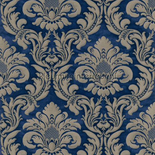 Traditional damask royal blue behang 515053 Elegance and Tradition VI Rasch