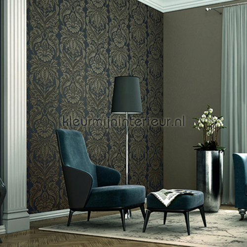 Large damask antracite tapet 515213 Elegance and Tradition VII Rasch