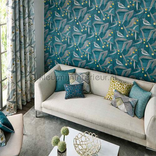 Entity Teal-Linden papier peint 111691 Harlequin