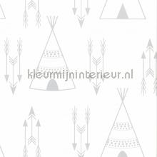 Tipi grijs wallcovering Noordwand Fabulous World 67107-1