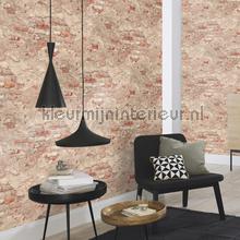 Bakstenen met oude stuclaag wallcovering Rasch sale wallcovering 