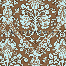 Sparkle barok bruin-soft blauw behang AS Creation behang 