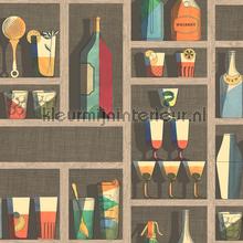 Cocktails wallcovering Cole and Son Vintage- Old wallpaper 