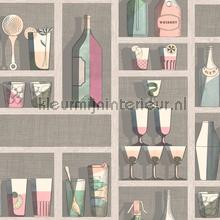 Cocktails wallcovering Cole and Son Fornasetti 114-23044