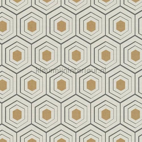 Hexagon met diepte effect behang 358991 aanbieding behang AS Creation