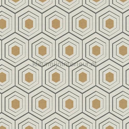 Hexagon met diepte effect wallcovering 358991 Four Seasons AS Creation