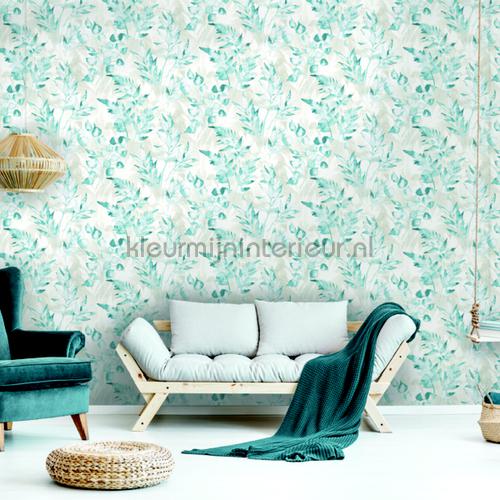 cedar Teal wallcovering 90292 Glasshouse Dutch First Class