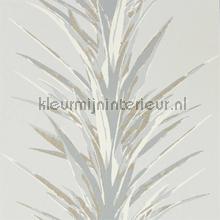 yucca Grey Gilver tapet 216650 Glasshouse Sanderson