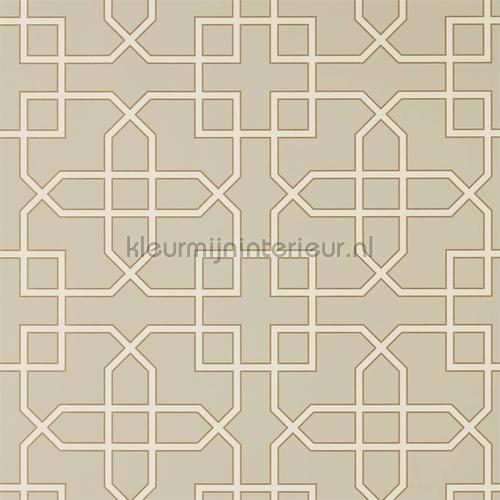 hampton trellis Linen papier peint 216659 Glasshouse Sanderson