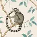 ringtailed lemur Stone Eucalyptus papier peint 216665 Exotique Styles