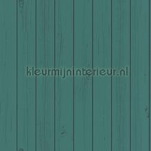 Schrootjes vergrijsd blauwgroen tapet Esta home Vintage Gamle 
