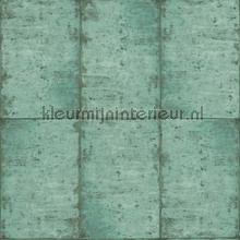 Wandplaten oud groen wallcovering Esta home Vintage- Old wallpaper 