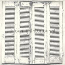Shutter behang lichtgrijs tapet Esta home Vintage Gamle 