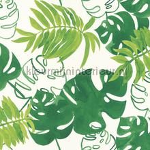 Grote bladeren fel groen tapet Esta home Vintage Gamle 