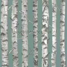 Berkenbomen petrol tapet Esta home Vintage Gamle 