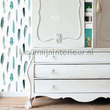 Zachte veertjes behang Esta home Trendy Hip 