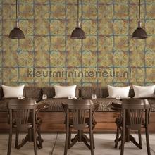 Old tiles wallcovering Noordwand wood 