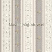 Strepen met lelie wallcovering 335425 Hermitage 10 AS Creation