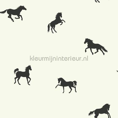 In galop zwart papel de parede 351755 cavalos Eijffinger