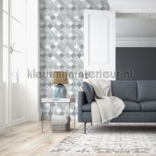 Patchwork golftegels behang L40401 Dutch Wallcoverings