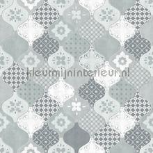 Patchwork golftegels behang Dutch Wallcoverings behang 