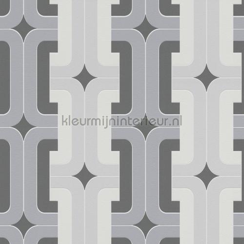 Retro gevlochten blok patroon carta da parati 804805 sale wallcovering Rasch