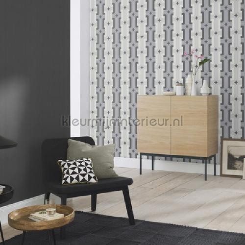 Retro gevlochten blok patroon carta da parati 804805 sale wallcovering Rasch