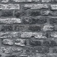 Donkergrijze stenen muur wallcovering AS Creation Il Decoro 36281-2