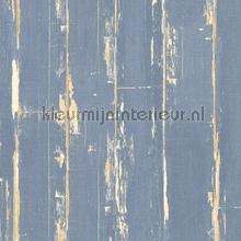 Oude blauwe houten planken behang AS Creation Il Decoro 36856-3