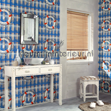 Reddingsboei blauw papel de parede 51130801 sale wallcovering AS Creation