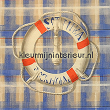 Reddingsboei blauw papel pintado AS Creation urbano 
