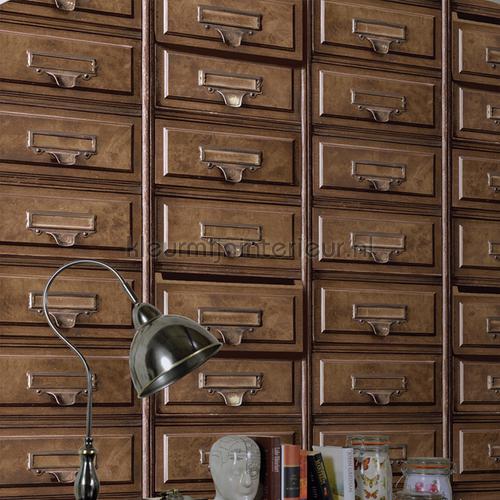 Houten ladekasten tapet 11970 fantasy Dutch Wallcoverings