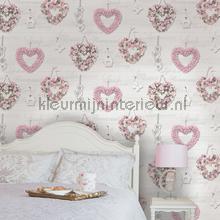 Harten hangers behang 12020 meisjes Dutch Wallcoverings