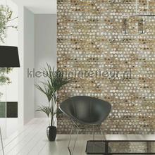 Mother of pearl dots XL rol behang 4706-4 Interieurvoorbeelden behang AdaWall