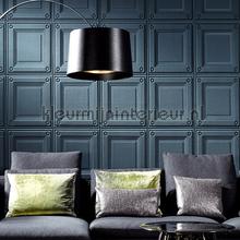 Caisson  - donkerblauw geluiddempend behang 10654 Intrigue Arte