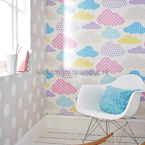 Marshmallow Brights behang 100113 Baby - Peuter Noordwand