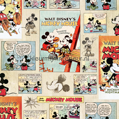 Mickey Vintage Episode Wallpaper wallcovering 70-242 Disney - Pixar Noordwand