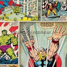 Marvel Comic Strip papel de parede Noordwand urbana 