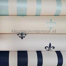 Frans stijl met lelies in blauw papel pintado Kleurmijninterieur pantallas papel pintado 