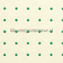 Dots groen op creme papel pintado Arte Le Corbusier 31000