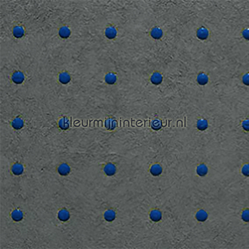Dots blauw op donkergrijs papel pintado 31009 Le Corbusier Arte