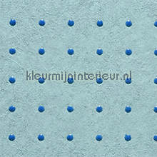 Dots donkerblauw op licht blauw papel de parede Arte Le Corbusier 31014