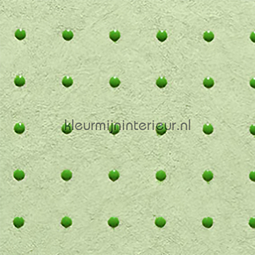 Dots groen op licht groen papel de parede 31017 Le Corbusier Arte