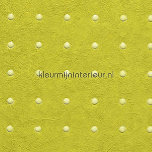 dots creme op geelgroen papel de parede 31020 Le Corbusier Arte