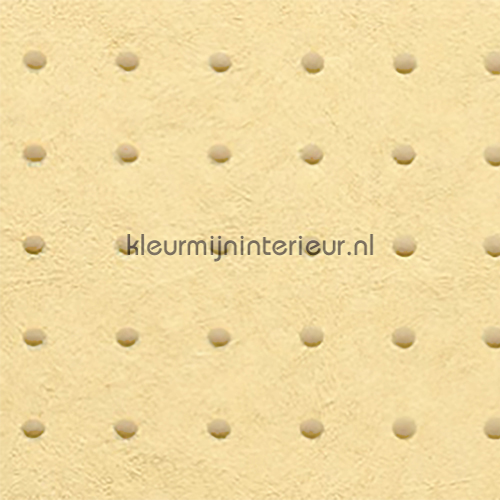 Dots beige op creme geel papel pintado 31023 Le Corbusier Arte