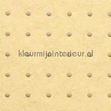 Dots beige op creme geel papel pintado Arte Le Corbusier 31023